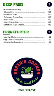 Aarya Corner menu 7