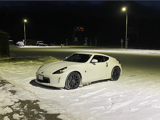 フェアレディz Z34の雪と愛車 雪道を求めて 最強寒波到来 車高アップ ホワイトレターに関するカスタム メンテナンスの投稿画像 車 のカスタム情報はcartune