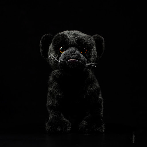 Title 1, Simulation Standing Black Panther Plush Play To...