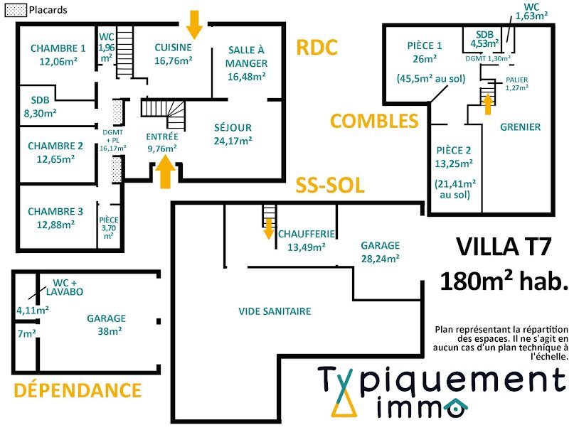 Vente maison 7 pièces 180 m² à Seysses (31600), 375 000 €