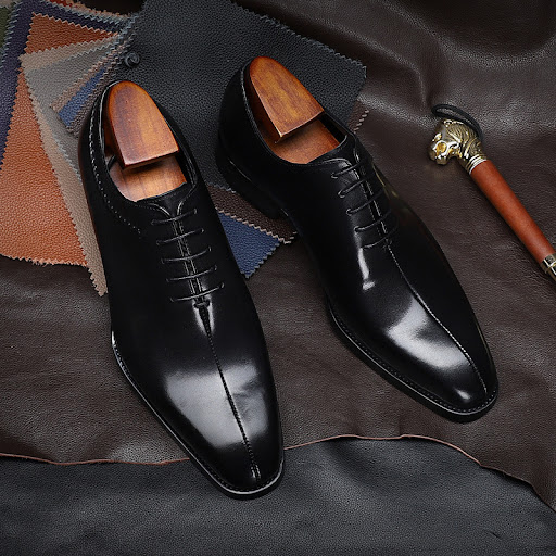 Title 4, British Pointed Toe Lace-Up Mens Leather Shoes...