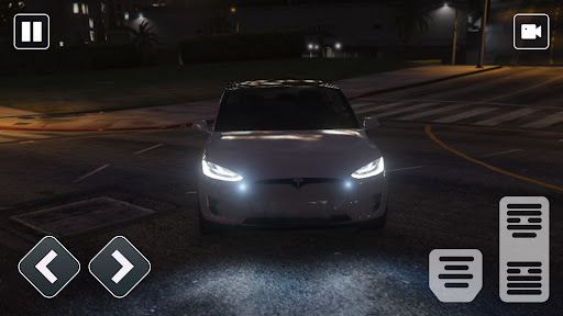 Screenshot Electric Tesla X Car City Race