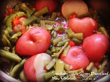 Southern Style Green Beans and New Potatoes