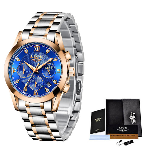 Title 4, Stainless steel waterproof watch
