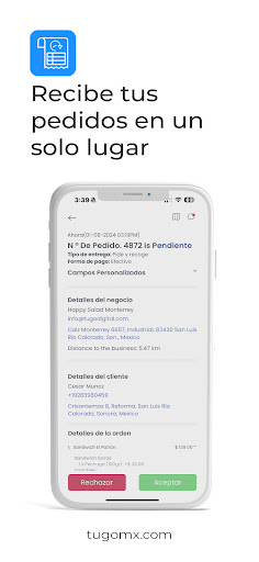 Screenshot tugo Comandero