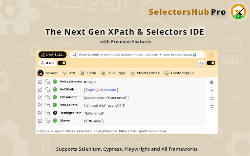 SelectorsHub Pro