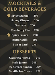 Indulgence menu 4