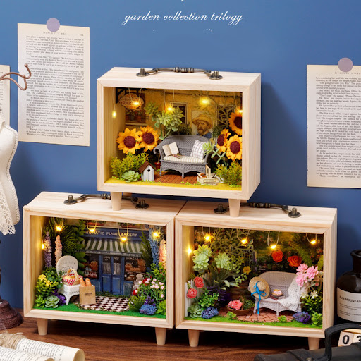 Title 2, DIY Cottage Handmade Wooden Model Toys, build a...