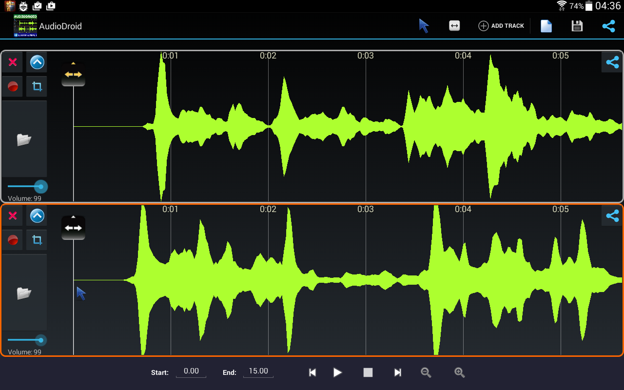    AudioDroid : Audio Mix Studio- screenshot  