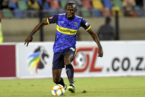 Mark Mayambela in Cape Town City colours.