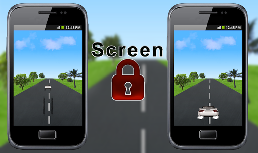 Racing car screen lock