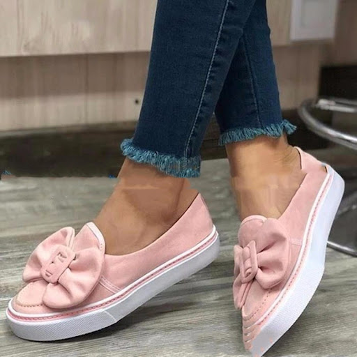 Title 2, Bowknot Casual Slip-on Flat Shoes, providing ef...