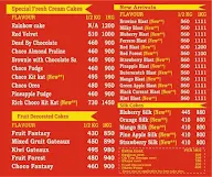 Fb Cake House menu 1