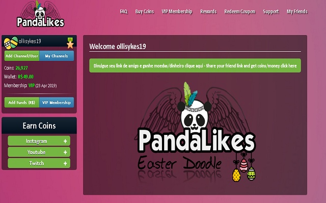 PandaLikes™ - Free Youtube Views & Subs