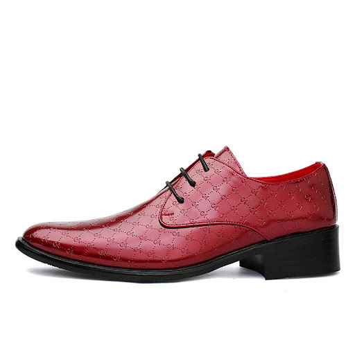 Title 26, Mens PU Leather Pointed Formal High Heels. Ele...
