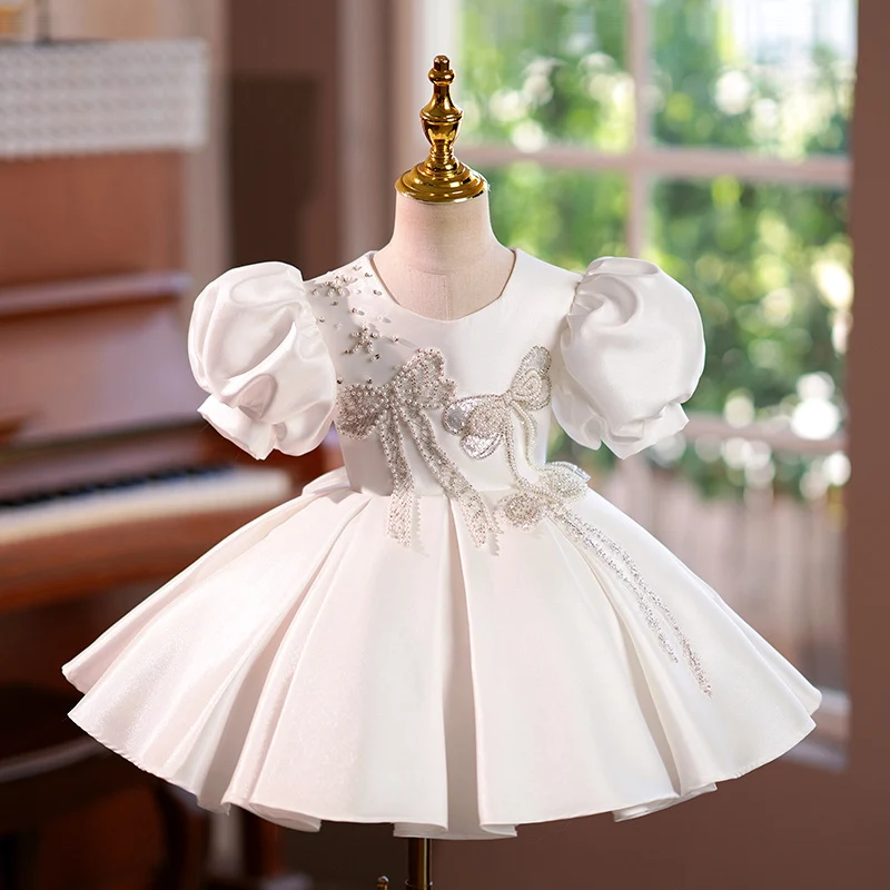 Abito Principessa Costume per Bambini Performance Pianoforte Compleanno Vestito Incantevole