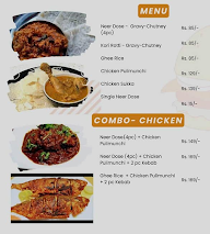 Neer Dose - Kori Rotti menu 1