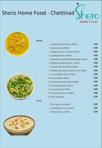 Shero Home - Sambar, Poriyal & Rasam menu 