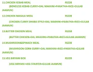 Andhra Meal Box menu 1