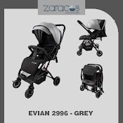 Xe Đẩy Gấp Gọn 2 Chiều Cho Bé Zaracos Evian 2996 Grey - Zaracos Việt Nam