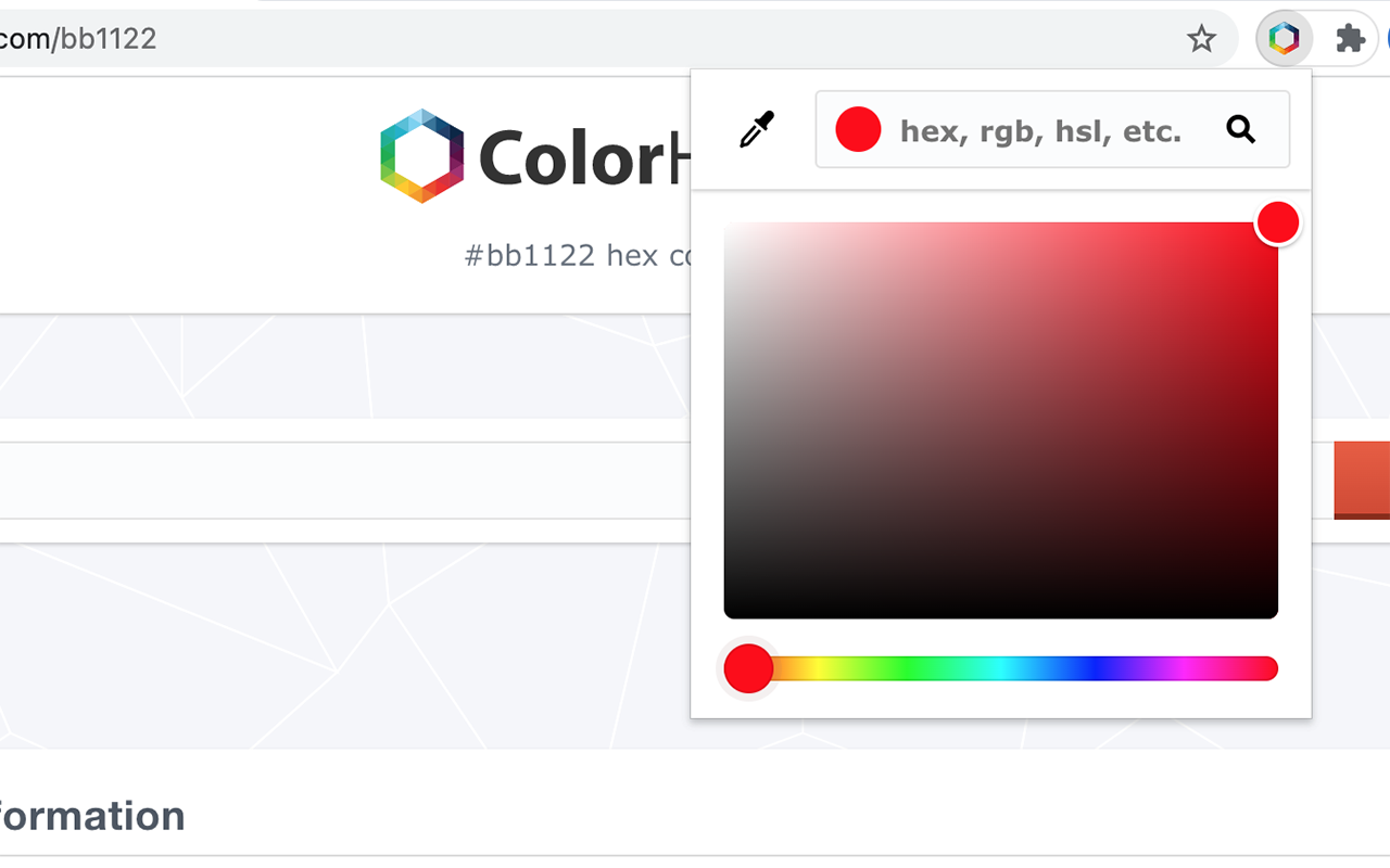 ColorHexa Search Tool Preview image 3