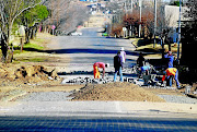 Facelift: Theroads in the town of Ficksburg and the nearby township of Meqheleng are poor, and opposition parties blame lack of maintenance for their shocking state. Photos: Lucas Ledwaba