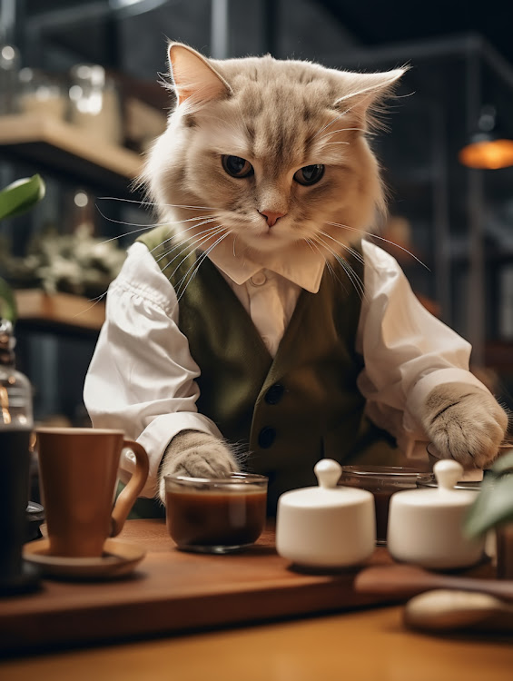 Barista cat.