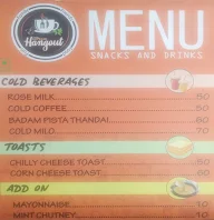 Tastea Cafee menu 1