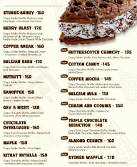 Belgian Waffle Factory menu 2