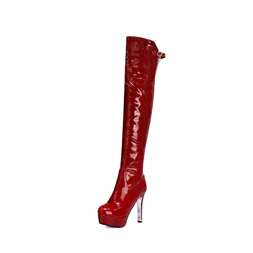 Title 3, Womens Sexy Over-the-knee Elastic Boots, flatt...