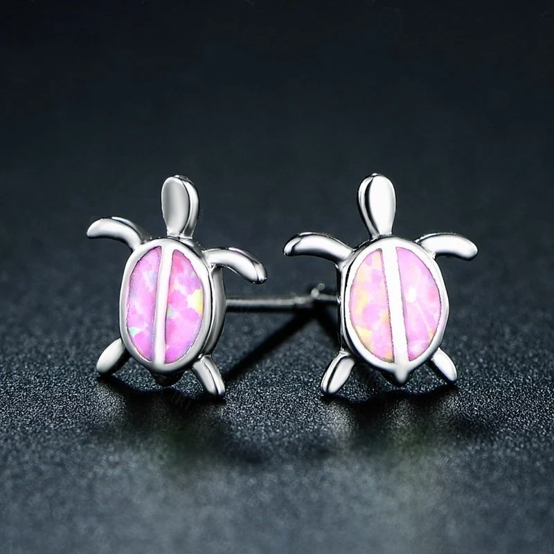 Schildpad oorstekers voor dames Delicate zeedier sieraden Perfect cadeau voor schildpaddenliefhebbers Uniek en duurzaam design.
