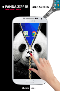 Panda Zipper Screen Lock Screenshots 3