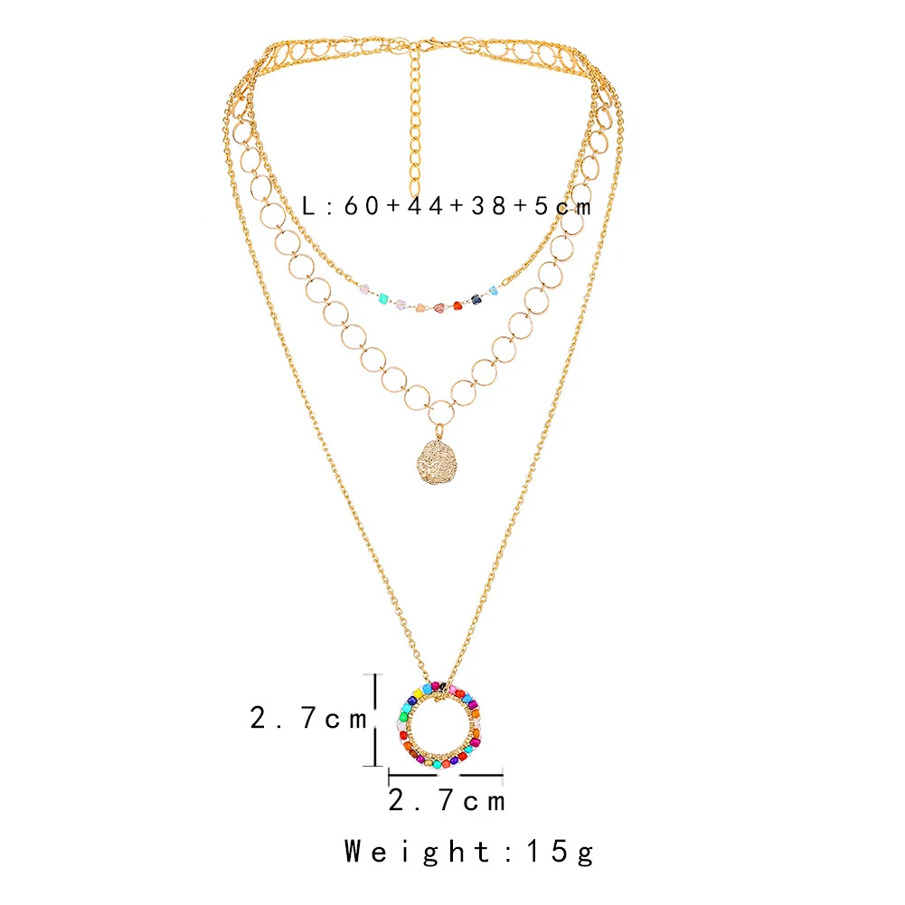 Title 1, Multi-laagse etnische vlinder hanger kleur cirk...