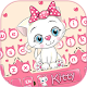 Download Cute Kitty Pink Bow Keyboard Theme For PC Windows and Mac 10001001