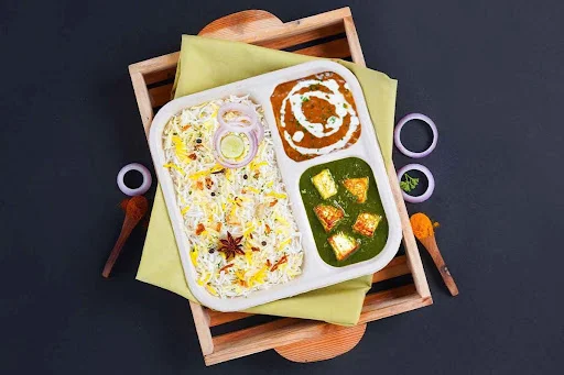 Palak Paneer & Dal Rice Lunchbox