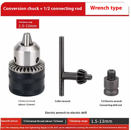 Title 2, Rechargeable Wrench Electric Drill Drill Chuck ...