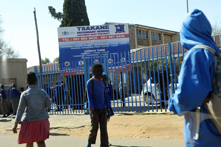 Tsakane Secondary School in Ekurhuleni.