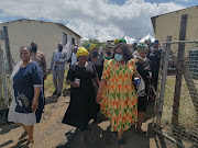 A delegation from the KwaZulu-Natal social development department visit the Shongwe family in Ulundi after two girls went missing and were found dead.