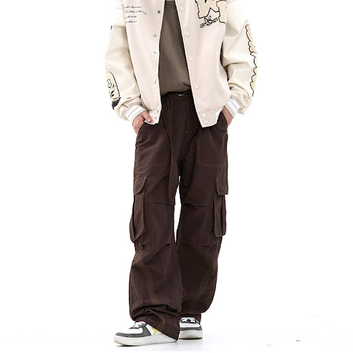 Title 2, Mens Organ Cover Bag Buckle Casual Trousers, B...