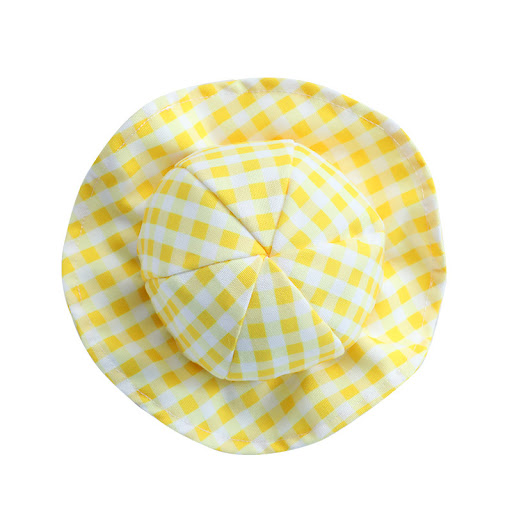Title 1, Pet Cute Fashion Plaid Sun Hat, adorable sun pr...