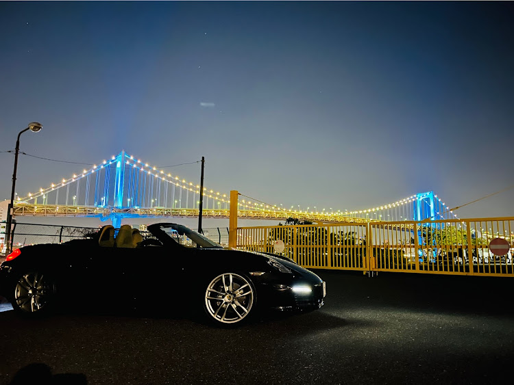 ボクスターのライトアップ・夜景・レインボーブリッジ・ツーリング・東京湾に関するカスタム事例の投稿画像1枚目