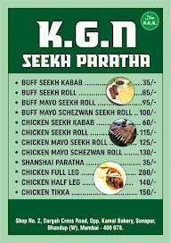 Kgn Seekh Paratha menu 1