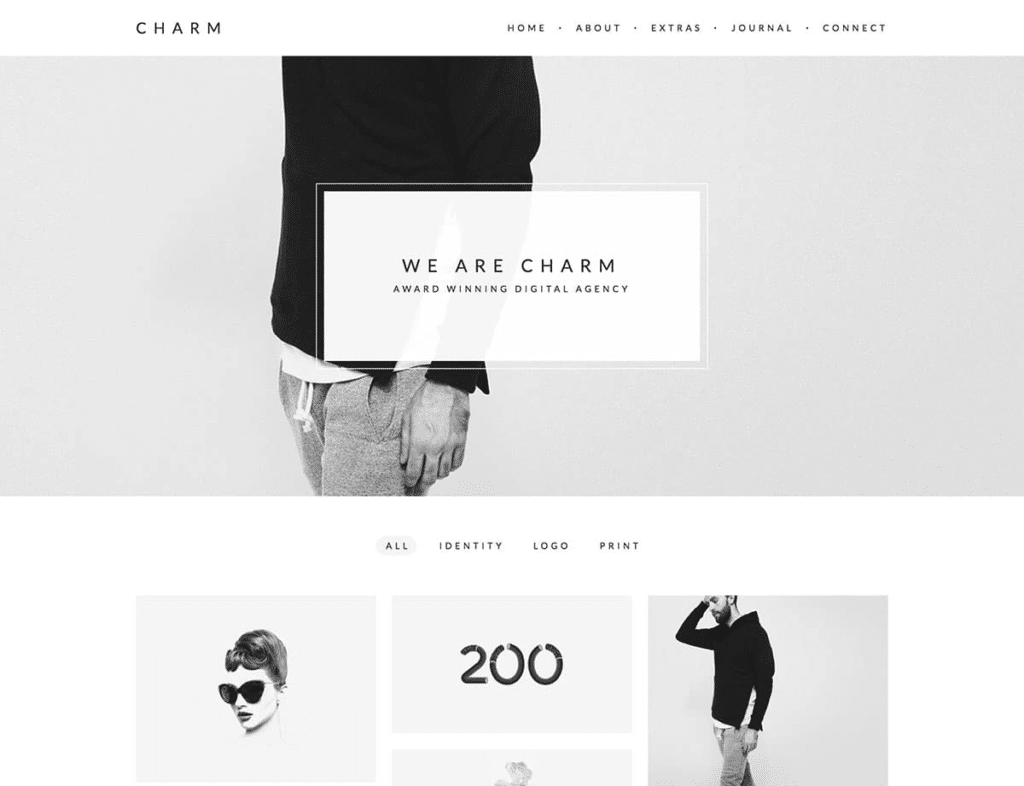Bloques de texto minimalismo en el diseño web
