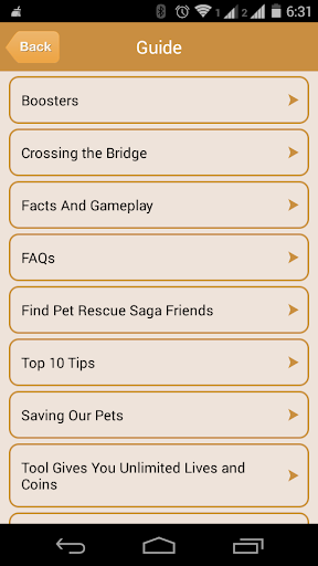 Guide for Pet Rescue Saga