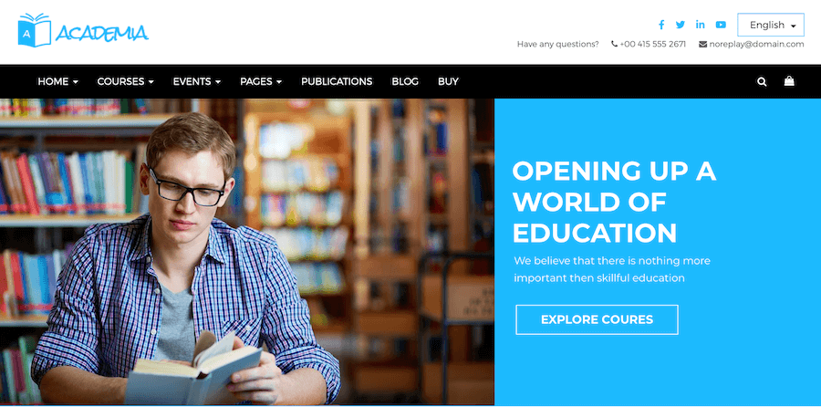 Tema WordPress Academia