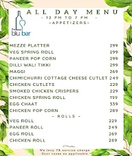 The Blu Bar menu 4