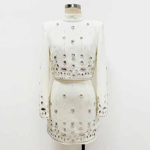 Title 13, Heavy Industry Beads Diamond Inlaid Short Top M...
