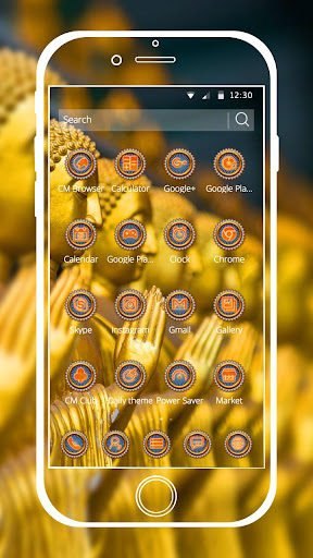 God Theme Buddha golden