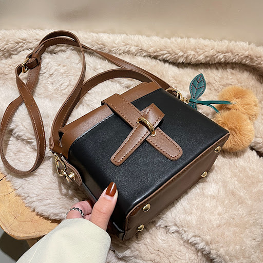 Title 2, Womens High End Small Handbag with Textured Ni...