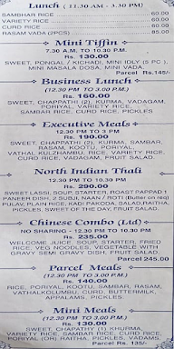 Sangeetha Fast Foods Restaurant menu 3